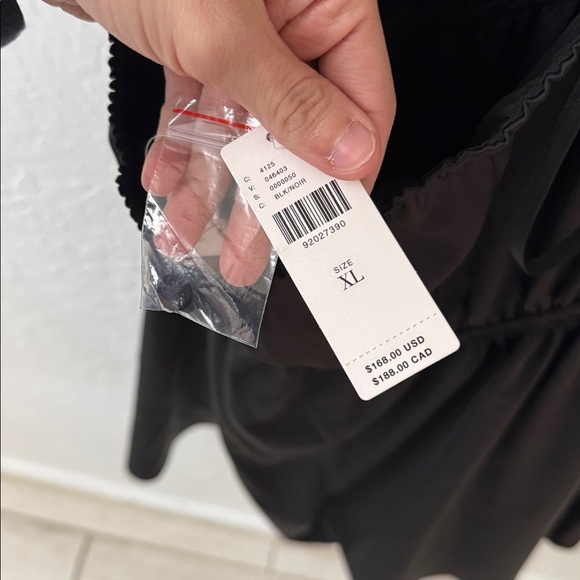 Anthropologie Hutch Black Halter Satin Romper XL Waist Tie Open Back NWT - Picture 8 of 8